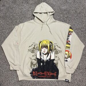 Broken Promises Death Note Misa Amane Anime Hoodie Men's Size Large Beige